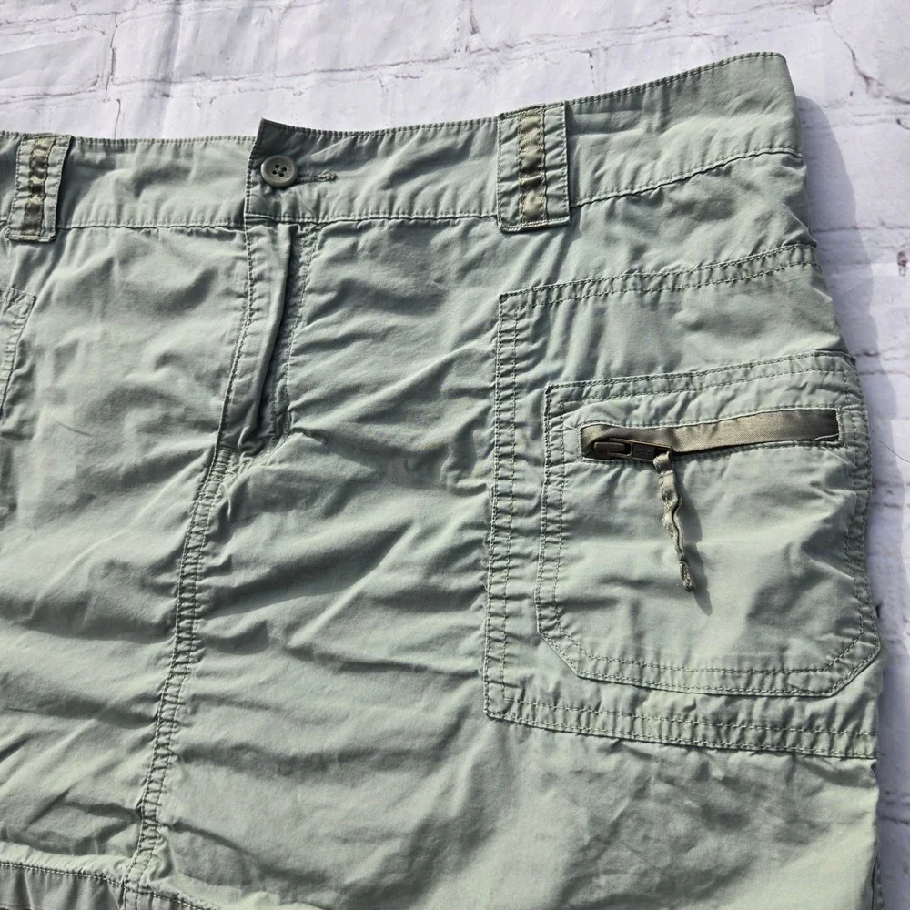 Vintage y2k cargo mini skirt army green low rise cyber fairy grunge Old Navy lg